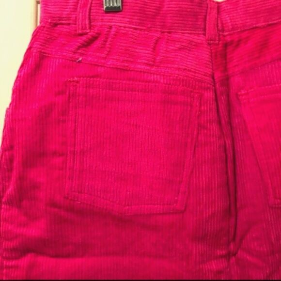 Hot pink corduroy pencil skirt - Picture 1 of 5